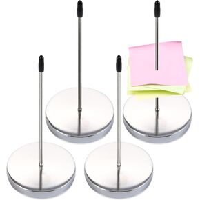 4Pcs Desk Receipt Holder, Bill Fork, 5.5inch Metal Straight Memo Holder Desk Receipt Holder for Bar Office Restaurant Kitchen, Black