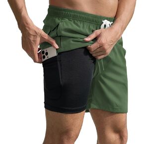 Scotamalone Mens Swim Trunks Swim Shorts Swimming Trunks Swimwear Bathing Suits Quick Dry with Zipper Pockets