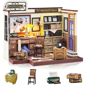 DIY Miniature House Kits, Tiny House Kit, Doll House Kits for Adults to Building, Unique Gift for Birthday Christmas Day, Retro Loft