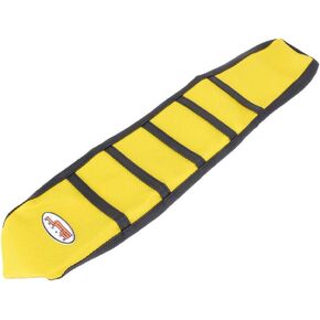 JFG RACING Motorcycle Seat Cover Rubber Gripper for RM85 2002-2017 Motocross Dirt Pit Bike, Yellow