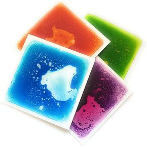 LittleAge Sensory Floor Tiles,(11.8" by 11.8" Each), Colorful Liquid Tiles Play-Mat for Children (Sensational Six Pack)
