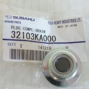 Subaru Genuine 1985-2017 Magnetic Drain Plug - 32103KA000 - STI WRX Forester Impreza