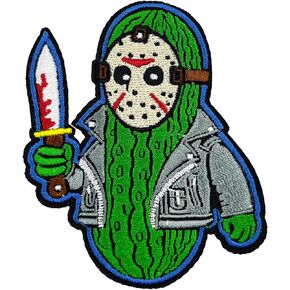 Holloween Horror Pickle Jason Embroidered Iron On Patch