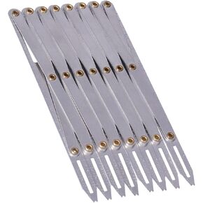 Dpofirs Expanding Sewing Gauge Aluminum Sewing Gauge Quilting Button Sewing Tool, Quilting Equal Space Divider Sewing Tools for Craft Pleat Button Space