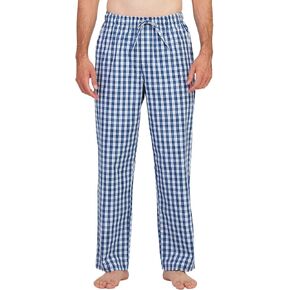 LAPASA Men's 100% Cotton Woven Plaid Pajama Pants Lounge Sleepwear Pj Lightweight Bottoms Soft Drawstring and Pockets M38