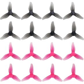 RC Propeller 2023 2 Inch 3-Blade Propeller 3 Holes Props for Gemfan Hurricane for 1105-1108 Brushless Motor RC Drone FPV Racing Toothpick 8CW 8CCW(Gray, Green)