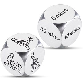 White Elephant Gifts, Santa Swap Gift Exchange Dice, Stocking Stuffers for Adults, Gag Gifts Funny Adult, Funny Iron 6th Anniversary Wedding Gifts, Boyfriend Birthday Gift Ideas, Date Night Dice 2 Pcs