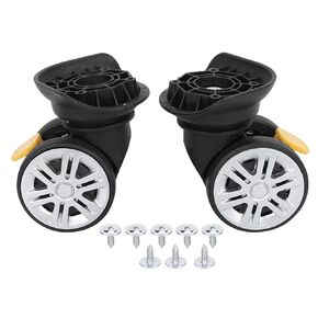 Milltrip Outdoor Luggage Replacement Wheels, Mute Brake Universal Wheel Draw B ar Box Suitcase Luggage Cases Replacement
