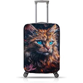 Luggage Cover, Elastic Washable & Stretchable Suitcase Protector, Approved Travel Accessories Baggage Covers, Anti Scratch Travel Suitcase Cover for 18-20 Inch Luggage (M (22-24 inch suitcase))
