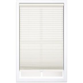 DEZ FURNISHINGS Cordless 1.5" Light Filtering Cellular Shade, 70.5" W x 64" H, Ivory