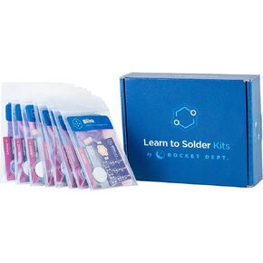 Blink LED Soldering Kit | DIY Electronics Projects for Beginners | Practice for STEM Classes & Events | Science Project Electronic Light Circuit Boards with Battery