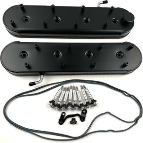 New LS1 LS2 LS3 LS6 Fabricated Aluminum Valve Cover W/Coil Mounts (Silver)
