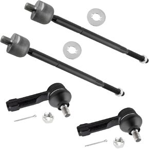 4pc Inner Outer Tie Rod End Kit ES2814 EV380 for Nissan Sentra 1995-2006, Front Tie Rod End Inner and Outer for Nissan 200sx 1995-1998