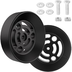 Air Bag Cradle KU09140BK Airbag Bracket for Full Suspension Travel Fits for 2/4WD Full Size of Half Ton Truck & 6'' Diameter Convoluted Air Bags, 2PCS Black Air Spring Cradle