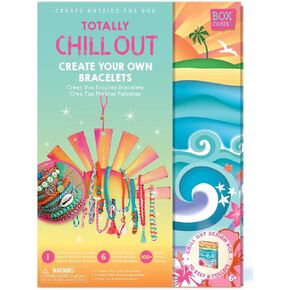 Totally Chill Out Woven Bracelets Kit in Keepsake Box to Make and Display