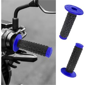 Dirt Bike Grips,7/8'' Motorcycle Grips,Non-Slip Motorcycle Parts Motorcycle Handlebar Grips,PU Pro Taper Pillow Top Grips Dirtbike Accessory Parts for Handle Bar Grips (Gray)