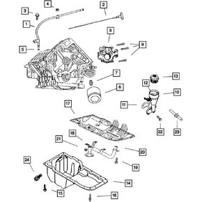 Mopar Genuine Oil Fill Tube 53020890