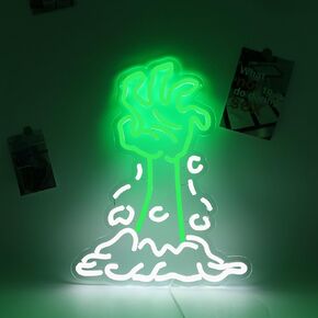 Praying Hands Neon Sign Praying Cross LED Neon Dimmable Wall Decor Gift for Christian Man Cave Church Background Decor 14.4 * 13.2 Inch