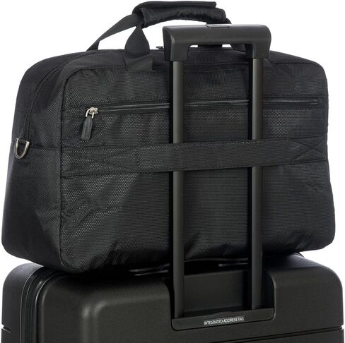 Bric's B|Y Ulisse Duffel Bag - Luxury Weekender Bags for Women and Men - Premium Carry On Bag and Overnight Bags - The Perfect Personal Item Bag for Travel - Black in Kuwait