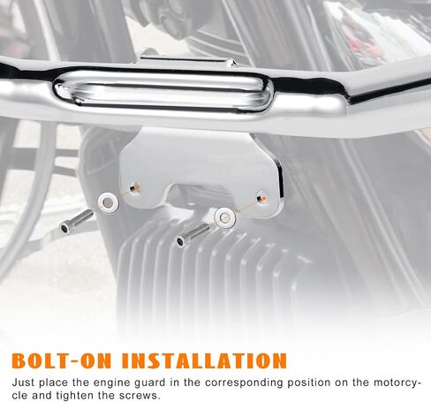 Chopped Engine Guard 1-1/4" Front Highway Crash Bar Protector W/Fairing Support Bracket Chrome Fit for 2015-2023 Road Glide Trike FLTR Models Replacement P/N 49000235 in Kuwait