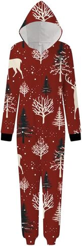 Moonight Christmas Pajamas for Family Adult Onesie Pajamas Christmas Matching Pajamas for Couples Onesie in Saudi Arabia