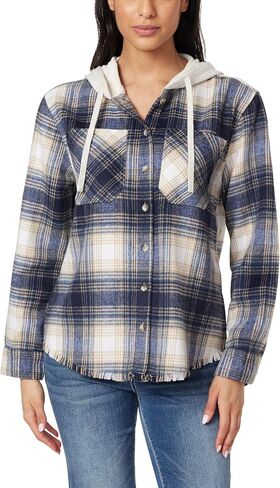 WallFlower Women's Casual Fleece and Plaid Shackets/Jackets Juniors in Saudi Arabia