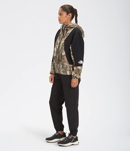 The North Face Womens Peril Wind Jacket, Kelp Tan Forest Floor Print, M in Saudi Arabia