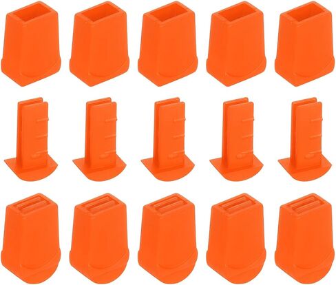 uxcell Plastic Flat Bell End Stoppers, Cord Ends Lock with Lid Toggle Cap End Stopper Rope Fasteners in Saudi Arabia