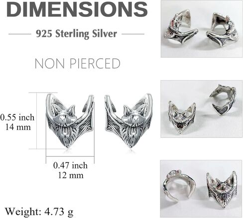 SIMONLY Animal Earrings 925 Sterling Silver Bee/Butterfly/Scorpion/Frog/Luna Moth Earrings Hypoallergenic Animal Jewelry Christmas Birthday Gifts for Women Mom Girlfriend in Saudi Arabia