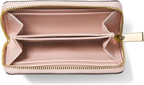 Michael Kors Women's Jet Set Small Zip Around Card Case, Optic White/Soft Pink in Kuwait