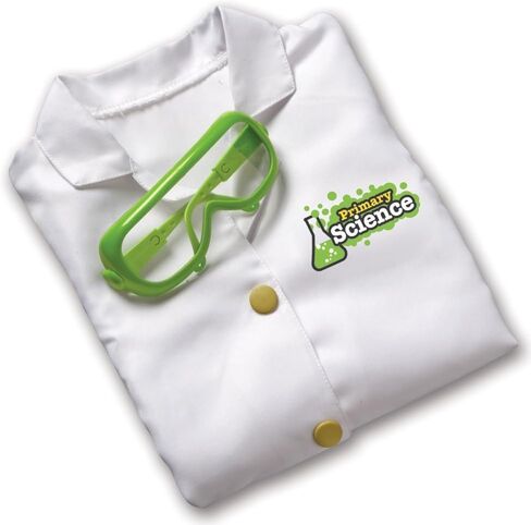 Learning Resources Beaker Creatures Lab Gear - 2 Pieces, Ages 5+ Lab Coat & Glasses for Kids, Science Exploration Games, STEM Toys for Kids in Saudi Arabia