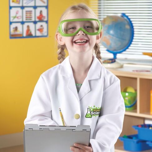 Learning Resources Beaker Creatures Lab Gear - 2 Pieces, Ages 5+ Lab Coat & Glasses for Kids, Science Exploration Games, STEM Toys for Kids in Saudi Arabia