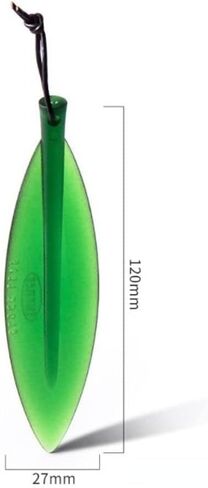 Green Willow Leaf Envelopes Opener Bookmark, Plastic Paper Cutter Plastic Razor Blade Tool for Office, Cutting and Measuring Devices in Saudi Arabia