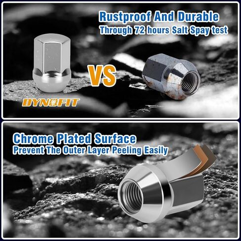 Dynofit 14mmx1.5 صواميل العروة تناسب Che/vy Buick Cadillac Challenger Sedan، 20 قطعة من قطعة واحدة بنمط OEM لعجلة OEM استبدال OE# 611-330|611-331، M14x1.5 صواميل عروة مصنع سوداء رفيعة لحافة مخزون Je/ep Ram in Kuwait