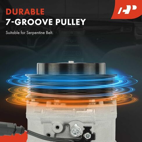 A-Premium Air Conditioner AC Compressor with Clutch Compatible with Porsche Cayenne 2017-2018 3.6L, Cayenne 2003-2006 4.5L, Cayenne 2008-2018 4.8L, Panamera 2017 in Saudi Arabia