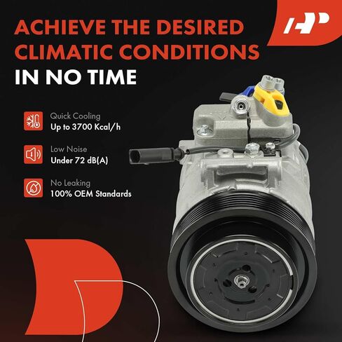 A-Premium Air Conditioner AC Compressor with Clutch Compatible with Porsche Cayenne 2017-2018 3.6L, Cayenne 2003-2006 4.5L, Cayenne 2008-2018 4.8L, Panamera 2017 in Saudi Arabia