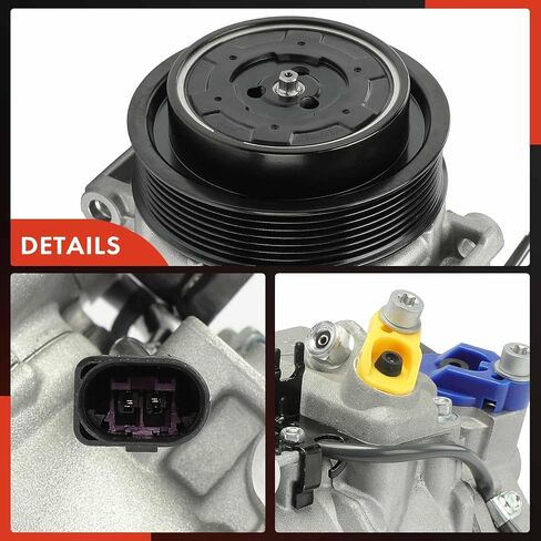 A-Premium Air Conditioner AC Compressor with Clutch Compatible with Porsche Cayenne 2017-2018 3.6L, Cayenne 2003-2006 4.5L, Cayenne 2008-2018 4.8L, Panamera 2017 in Saudi Arabia