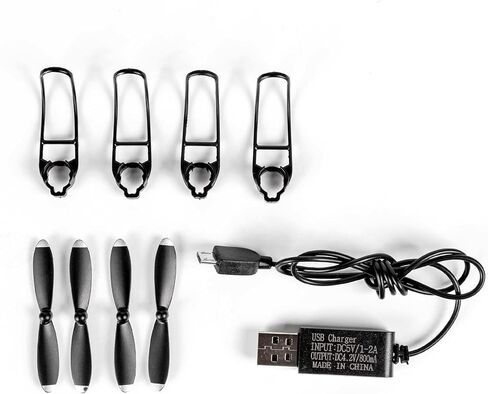 Drone S17 Pro Accessories Kit, S17 Item Parts with 4 Propeller Blades, 4 Protective Guards and 1 USB Charging Cable in Saudi Arabia
