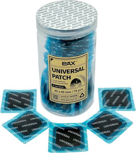 PAX 50 قطعة 55 × 55 مم أنبوب مطاطي عالمي مربع ورقع إصلاح الإطارات، إطارات شعاعية ومتحيزة مناسبة، الدراجات النارية، السيارات، الشاحنات، المركبات الزراعية، النهر العائم in Kuwait