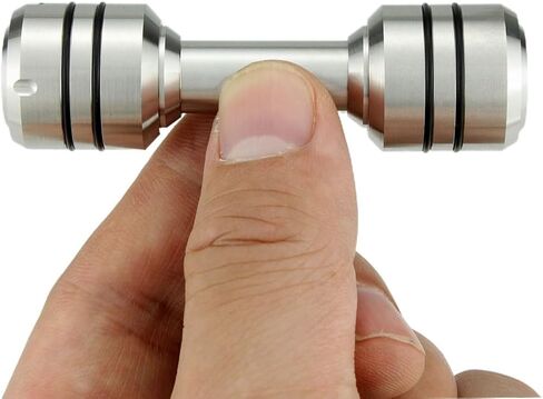 ألعاب دمبل فيدجيت للإصبع، مغازل فيدجيت معدنية، زر إبهام عالي المرونة، لعبة 2 في 1 EDC لمهارات الأصابع، تخفيف التوتر الناتج عن اضطراب فرط الحركة ونقص الانتباه، هدايا للبالغين والمراهقين (فضي (الفولاذ المقاوم للصدأ)) in Saudi Arabia