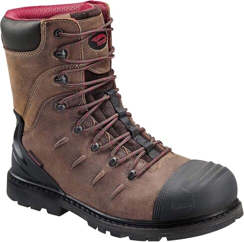 FSI FOOTWEAR SPECIALTIES INTERNATIONAL Men's 7555 Hammer 8" Carbon Toe Puncture and Slip Resistant Leather Brown Work Boots in Saudi Arabia