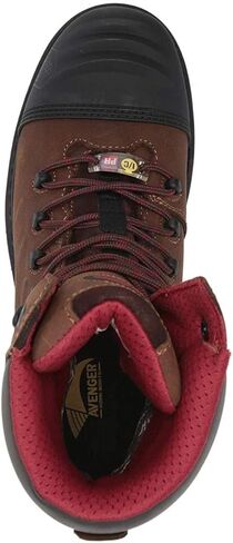 FSI FOOTWEAR SPECIALTIES INTERNATIONAL Men's 7555 Hammer 8" Carbon Toe Puncture and Slip Resistant Leather Brown Work Boots in Saudi Arabia