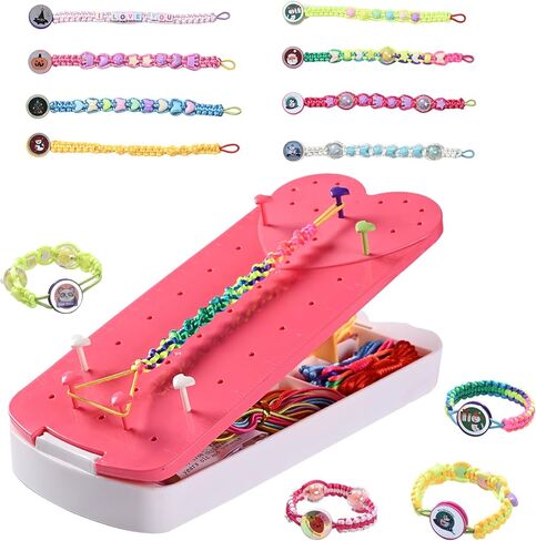 QDGMXIV Bracelet Making Kit for Girl 7 8 9 10 11 12 Year Old, Arts and Crafts Kid Gifts for Birthday in Saudi Arabia