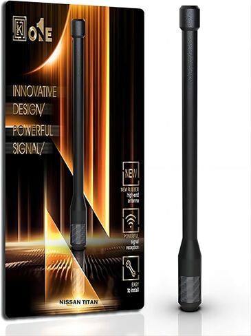 هوائي KEYO1E قصير بديل من ألياف الكربون متوافق مع 2006-2024 تشيفي سيلفرادو 1500 | جي إم سي سييرا 1500 | 7.9 بوصة مطاط مرن فائق | مصممة لاستقبال FM/AM الأمثل in Kuwait