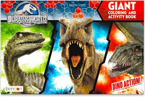 Universal Jurassic World Giant Coloring and Activity Book - 11 x 16 in Saudi Arabia
