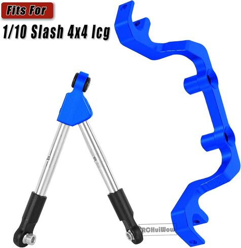 RC 7075 Front Tie Rods with Stabilizer for C Hub Upgrades Part for 1/10 Slash 4x4 LCG 4WD,Alloy Aluminium Front Tie Rods with Stabilizer Hops Up,Red in Kuwait