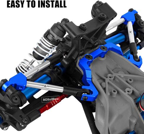 RC 7075 Front Tie Rods with Stabilizer for C Hub Upgrades Part for 1/10 Slash 4x4 LCG 4WD,Alloy Aluminium Front Tie Rods with Stabilizer Hops Up,Red in Kuwait