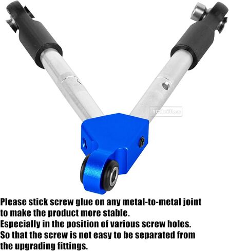 RC 7075 Front Tie Rods with Stabilizer for C Hub Upgrades Part for 1/10 Slash 4x4 LCG 4WD,Alloy Aluminium Front Tie Rods with Stabilizer Hops Up,Red in Kuwait