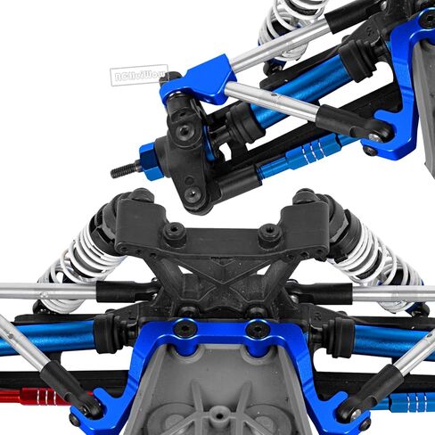 RC 7075 Front Tie Rods with Stabilizer for C Hub Upgrades Part for 1/10 Slash 4x4 LCG 4WD,Alloy Aluminium Front Tie Rods with Stabilizer Hops Up,Red in Kuwait