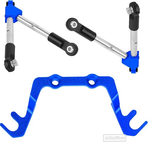 RC 7075 Front Tie Rods with Stabilizer for C Hub Upgrades Part for 1/10 Slash 4x4 LCG 4WD,Alloy Aluminium Front Tie Rods with Stabilizer Hops Up,Red in Kuwait